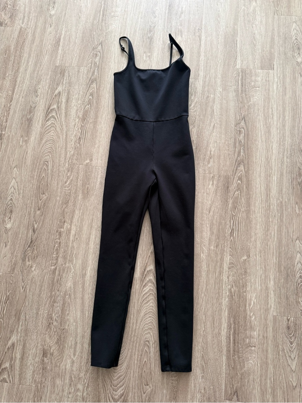 Abercrombie & Fitch Black Slim-Strap Jumpsuit